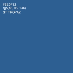 #2E5F92 - St Tropaz Color Image